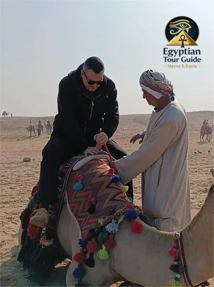 Camel ride at sunset Giza