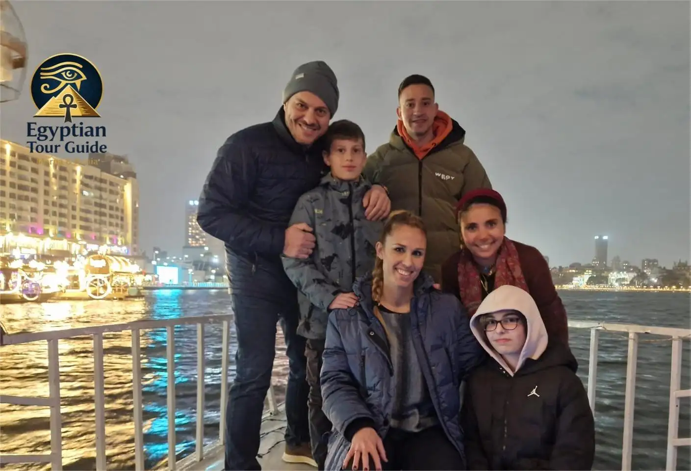 Traditional Nile Felucca Sailing Cairo